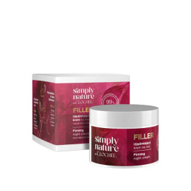 Simply Nature by Clochee FILLER Zpevňující noční krém pro zralou pleť 50 ml