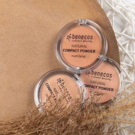 Kompaktní matující pudr - sand Benecos 9g