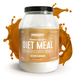 ONETOHUNDRED VEGAN DIET MEAL SALTED CARAMEL 1100 g - Veganské dietní jídlo, slaný karamel