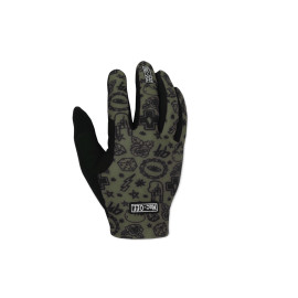 MUC-OFF MTB Lightweight GLOVES GREEN - letní odlehčené rukavice Velikost: M