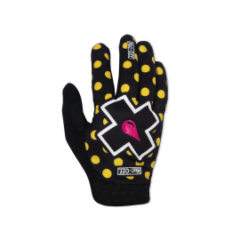 MUC-OFF MTB GLOVES YELLOW POLKA - MTB rukavice Velikost: S