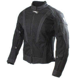Bunda moto pánská SEPANG kůže/textil černá M