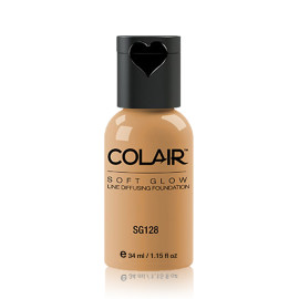 Dinair Airbrush Make-up SOFT GLOW pudrový Barva: SG128 honey beige, Velikost: 34 ml