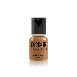 Dinair Airbrush Eyebrows GLAMOUR - Barva na obočí Odstín: medium brown