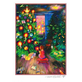 přání Vánoční stromeček očima dětí