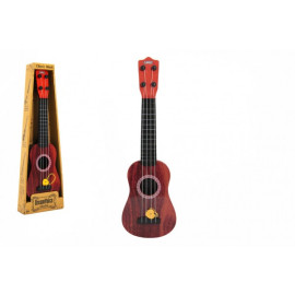Teddies Ukulele/kytara plast 43cm s trsátkem v krabičce 15x48x5cm