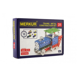 Merkur Toys Stavebnice Merkur 031 Železniční modely 10 modelů  26x18x5cm