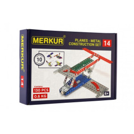 Merkur Toys Stavebnice MERKUR 014 Letadlo 10 modelů  26x18x5cm