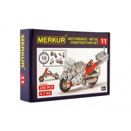Merkur Toys Stavebnice MERKUR 011 Motocykl 10 modelů  26x18x5cm
