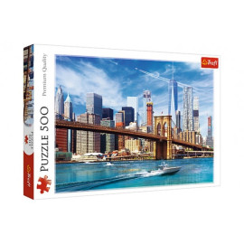 Trefl Puzzle Výhled na New York 500 dílků 58x34cm v krabici 40x26,5x4,5cm