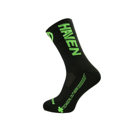 Ponožky HAVEN LITE Silver NEO LONG black/green 2 páry vel. 4-5 (37-39) 2 páry