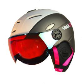 Ski/snb helma HAVEN DOPPIO white/pink S/M
