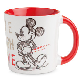 Egan DISNEY LIVE LAUGH LOVE Červený hrnek MICKEY 390 ml