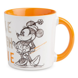 Egan DISNEY LIVE LAUGH LOVE Oranžový hrnek MICKEY 390 ml