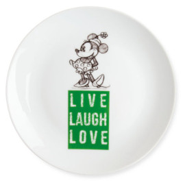 Egan DISNEY LIVE LAUGH LOVE Zelený dezertní talíř MINNIE ⌀19 cm