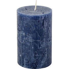 IHR tmavě modrá rustikální svíčka 11 cm