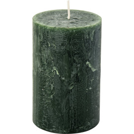 IHR tmavě zelená rustikální svíčka 11 cm
