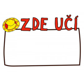 Zde učí - zelená