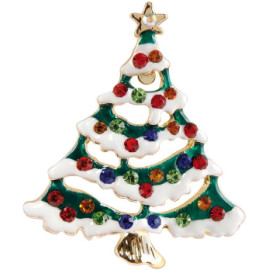 Goebel Vánoční brož Barevný stromeček