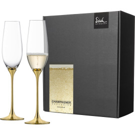 Eisch CHAMPAGNE EXCLUSIV Sada 2 sklenic na šampaňské zlatá