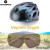 ROCKBROS Cyklistická přilba s magnetickými brýlemi TT-16 fialová