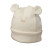 LORITA Kojenecká čepice s ušima "Lu Lu" z organické bavlny, ecru Velikost: 40