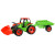Lena Traktor se lžící Giga Trucks s vlekem plast 62cm v krabici 72x40x28cm