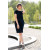 Kojicí šaty (poporodní) Laura Oriclo černé Velikost: XL