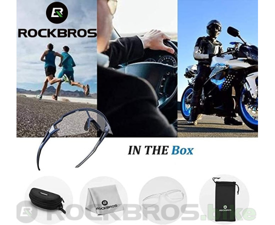 ROCKBROS Fotochromatické cyklo brýle 10175 černá