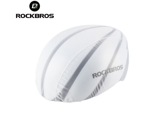 ROCKBROS Cyklistická pláštěnka na přilbu YPP017 bílá