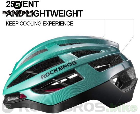 ROCKBROS Cyklistická přilba HC-58 zelená L