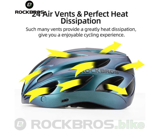 ROCKBROS Cyklistická přilba s magnetickými brýlemi TT-16 modrá