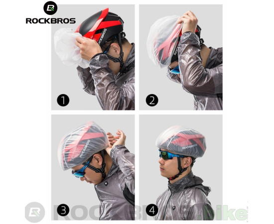 ROCKBROS Cyklistická pláštěnka na přilbu YPP017 zelená