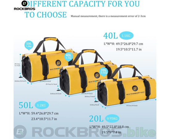 ROCKBROS Moto Bag 55L AS-005 žlutá