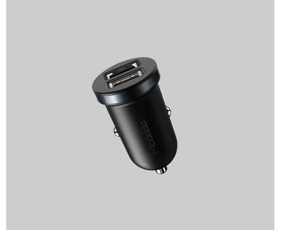 5V 2.4A Dual USB Car Charger (cerna)