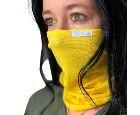 NANO šátek multifunkční (s kapsou na filtr) .S .žlutá