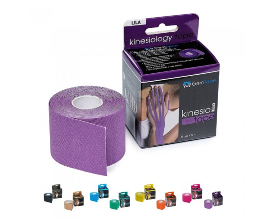 GEM Kinesiology Tape - bavlněný .fialová