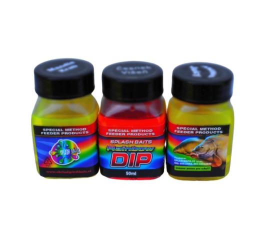 Splashbaits Rainbow dip Česnek-Oliheň 50 ml