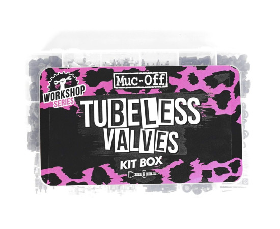 MUC-OFF TUBELESS VALVES KIT BOX - Servisní set pro bezdušové pláště
