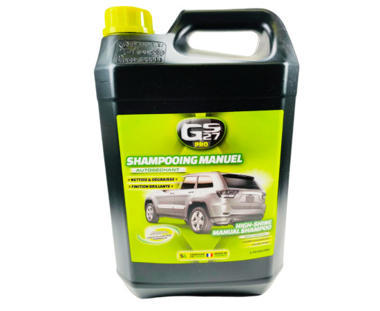 GS27 HIGH SHINE MANUAL SHAMPOO PRO - Profesionální autošampón pro ruční mytí Objem balení: 5 L