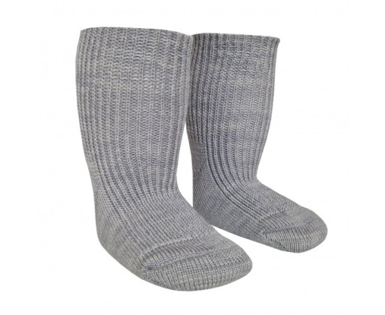 Dětské merino 95% ponožky RIPE šedé MUFFIN MODE Velikost: 17-19