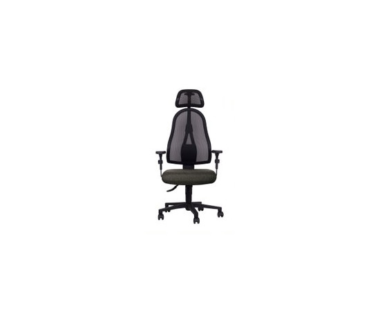 Kancelářská židle TOPSTAR Open Point SY Plus antracitový sedák černá kostra s opěrkou hlavy