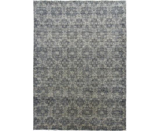 Diamond Carpets koberce AKCE: Ručně vázaný kusový koberec Diamond DC-JK 1 SILVER/BLACK - 305x425 cm