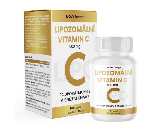 Lipozomální Vitamin C 500 mg MOVit Energy 120 kapslí