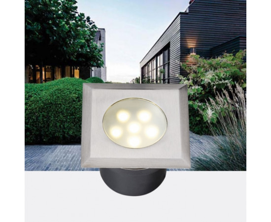 Garden Lights Leda LED 1W, 30lm, 3000K, 12V venkovní zápustné pojezdové světlo, Garden Lights