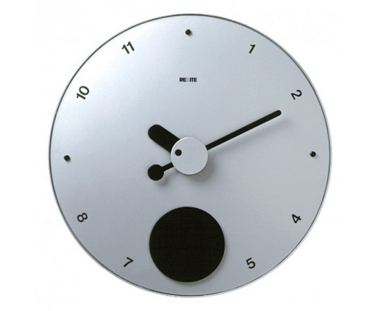 CONTRATTEMPO Aluminium - nástěnné hodiny