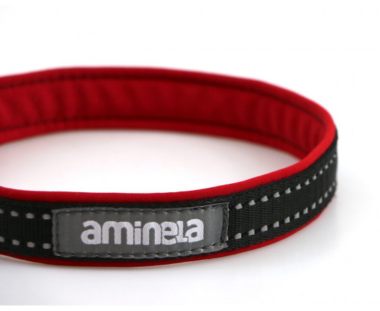 Aminela Sport & City Aminela obojek polostahovací Sport & City 25mm/54cm + 5cm,  červená