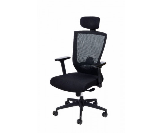 Kancelářská židle Pron s podhlavníkem, černá