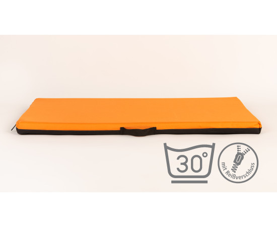 Matrace pelech se snimatelným potahem oranžová textilie Oxford  Velikost matrací: 50x35cm
