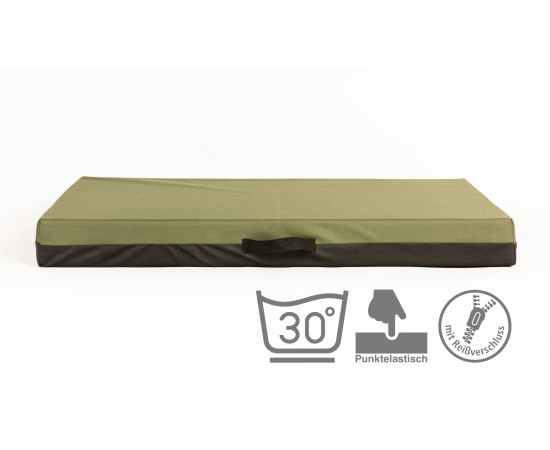 Ortopedická matrace z paměťové pěny olivová zelená Velikost matrací: 50x35cm